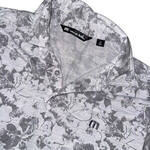 TravisMathew Private Deck Floral Short Sleeve Polo Shirt Size Medium Golf